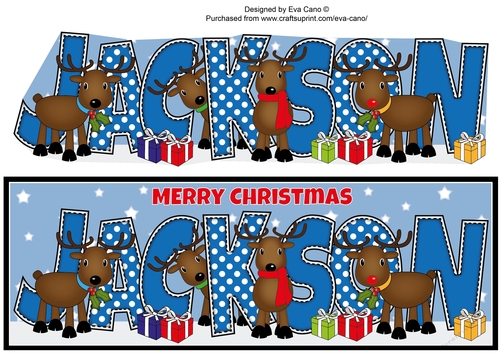 Rudolf and Friends JACKSON large dl