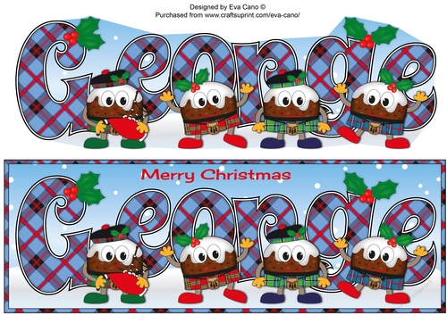 Crazy Scottish Christmas Puddings GEORGE large dl