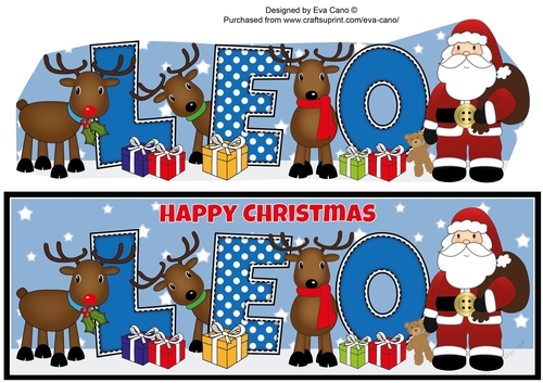 Santa and his Reindeers LEO large dl 2