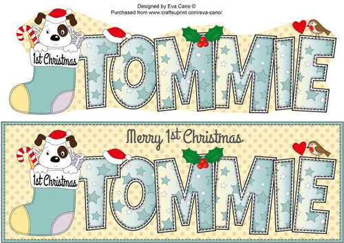 Patch 1st Xmas TOMMIE large dl