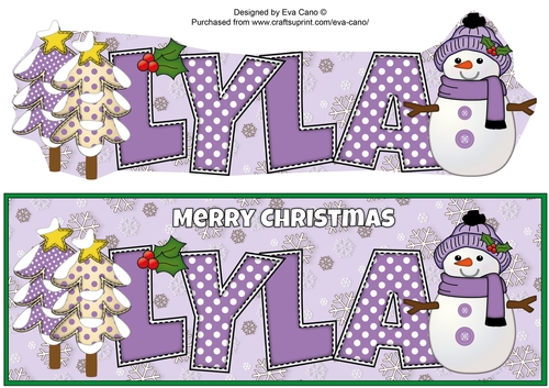 Cute Snowman LYLA large dl
