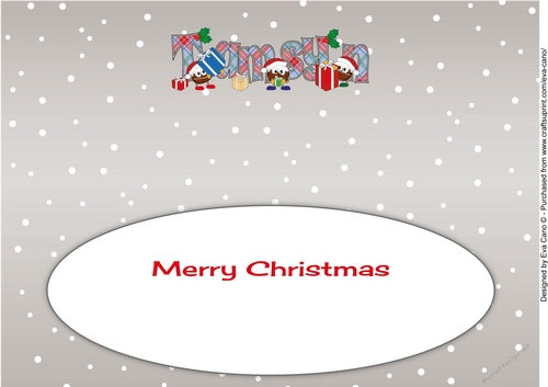 Crazy Christmas Puddings with presents TAMSYN large dl insert