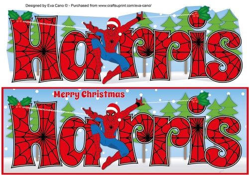 Christmas Spiderman HARRIS large dl