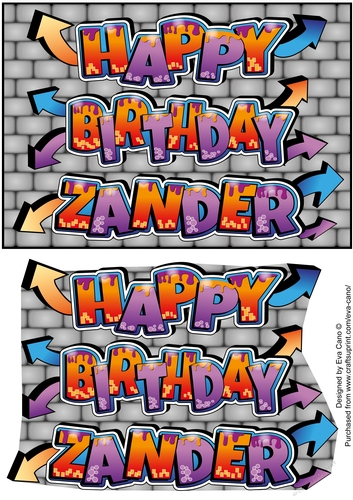 Graffiti HAPPY BIRTHDAY ZANDER