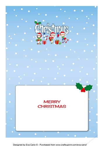 Christmas Fairies with Christmas Stockings CHRISTMAS 5x7 insert