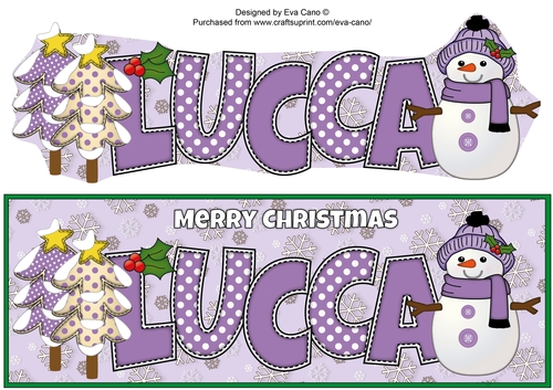 Cute Snowman LUCCA large dl