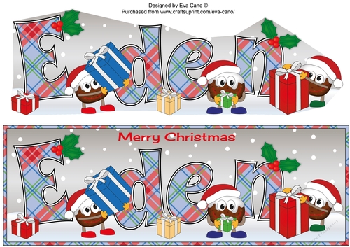 Crazy Christmas Puddings with presents EDEN large dl