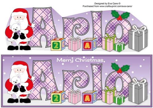 Santa with Teddy ARLO large dl