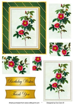 Pink Vintage Rose Pyramid