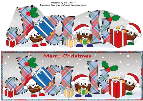 Crazy Christmas Puddings with presents JAK large dl