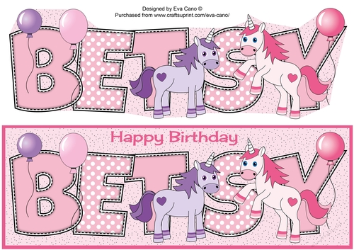 Unicorns and Balloons BETSY large dl 2