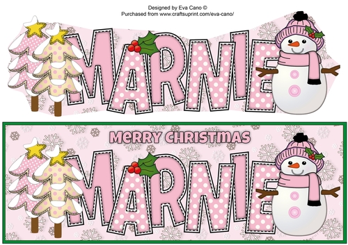 Cute Snowman MARNIE large dl