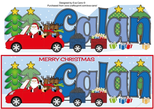 Santas Car & trailers CALAN large dl