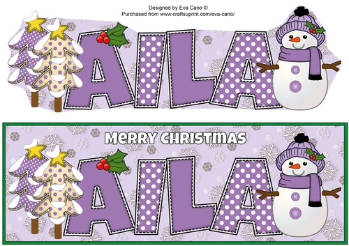 Cute Snowman AILA large dl