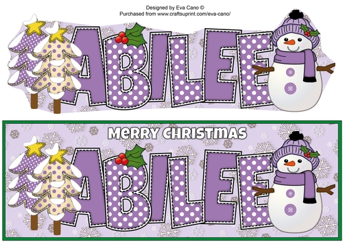 Cute Snowman ABILEE large dl