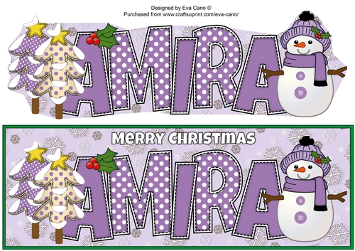 Cute Snowman AMIRA large dl