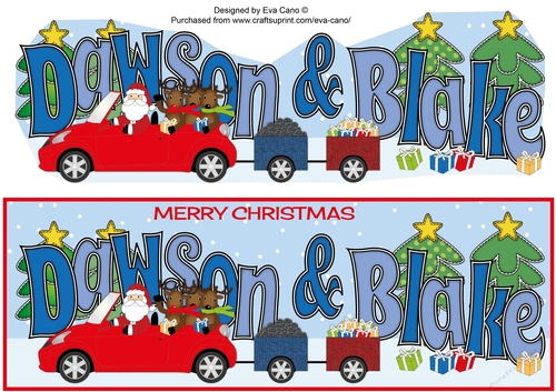 Santas Car & trailers DAWSON & BLAKE large dl