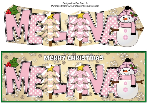 Cute Snowman MELINA large dl