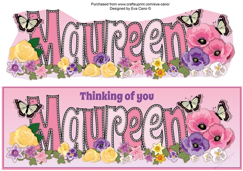 Flower Blossom Thinking of You MAUREEN large dl