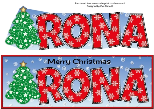 Christmas Tree RONA large dl