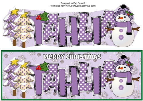 Cute Snowman TAHLIA large dl