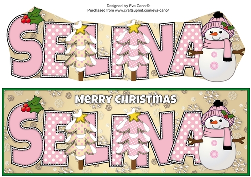 Cute Snowman SELINA large dl