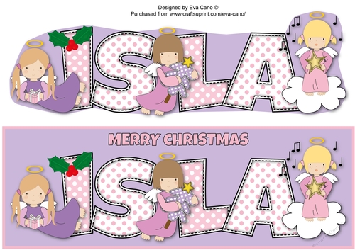 Christmas Angels ISLA large dl