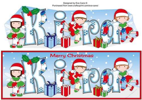 Christmas Fairies with Christmas Stockings KIRA large dl