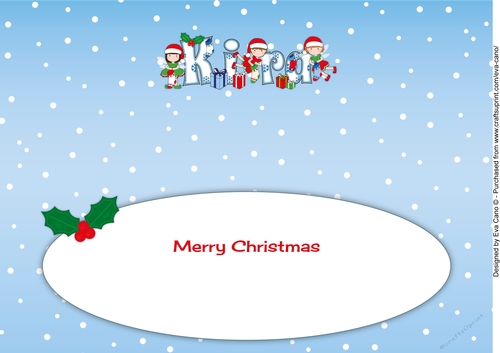 Christmas Fairies with Christmas Stockings KIRA large dl insert