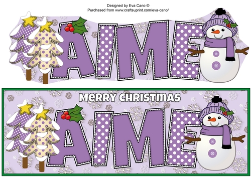 Cute Snowman AIME large dl