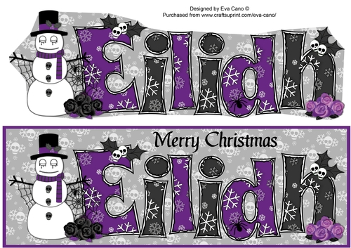 Christmas Goth Theme EILIDH large dl