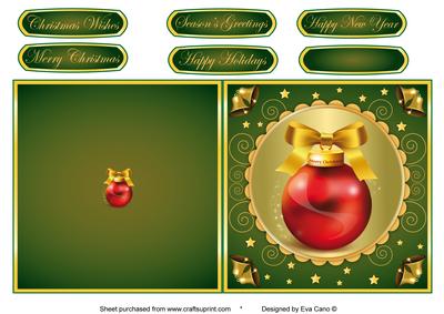 Christmas Bauble Cut and Fold