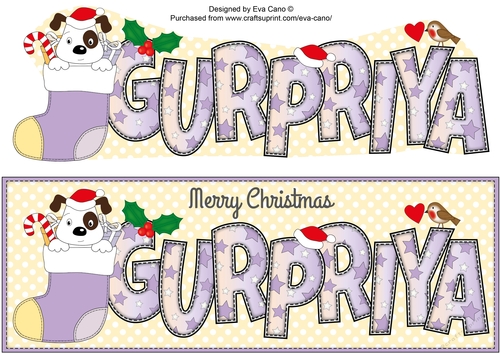 Patch Xmas GURPRIYA large dl