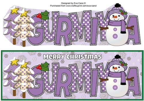 Cute Snowman GURMIYA large dl