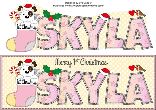 Patch 1st Xmas SKYLA large dl