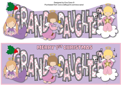 Christmas Angels GRANDDAUGHTER 1st large dl