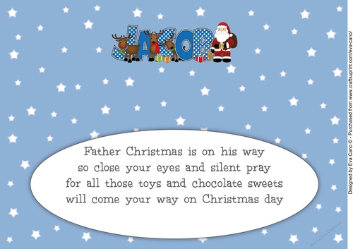 Santa and his Reindeers JACOB large dl insert 2