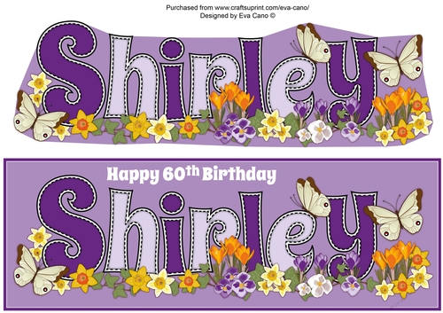 Flower Blossom SHIRLEY 60th large dl