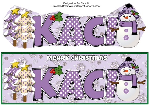 Cute Snowman KACI large dl
