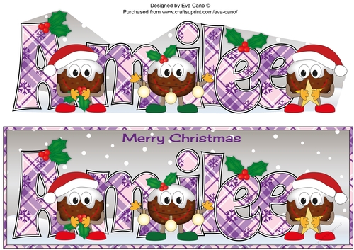 Crazy Christmas Puddings with Christmas decorations AMILEE large dl