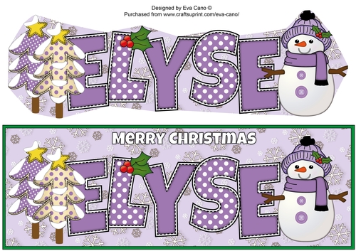Cute Snowman ELYSE large dl