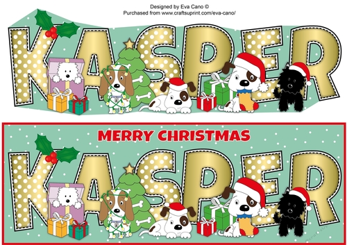 Christmas Dogs KASPER large dl