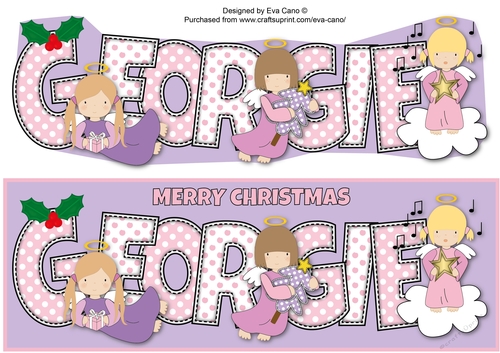 Christmas Angels GEORGIE large dl