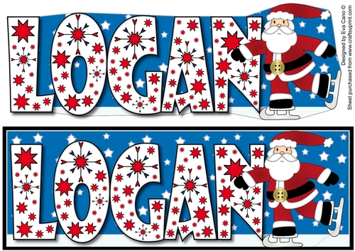 Skating Santa LOGAN large dl