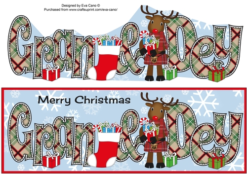 Scottish Rudolf the Reindeer GRAN & DEY large dl