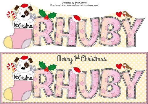 Patch 1st Xmas RHUBY large dl