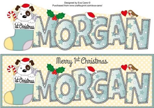 Patch 1st Xmas MORGAN large dl 2