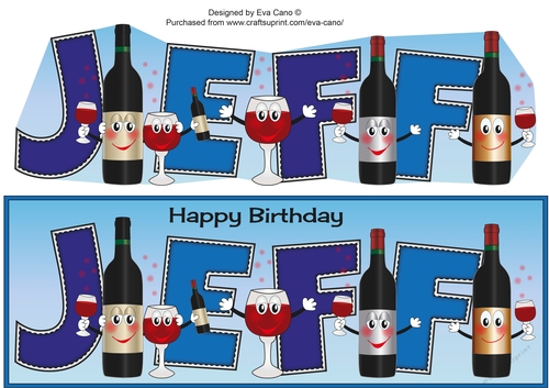 Funny Red Wine JEFF large dl