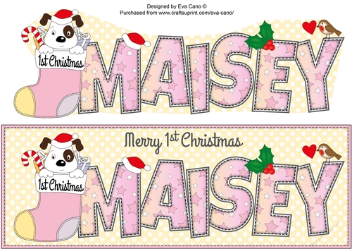 Patch 1st Xmas MAISEY large dl