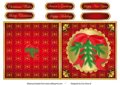 Christmas Branch Cut and Fold